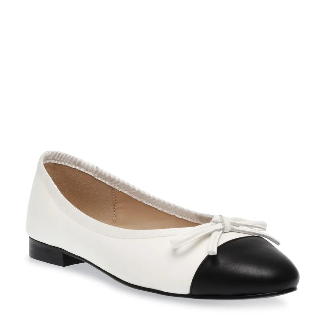 Ballerine en cuir blanc Ellison