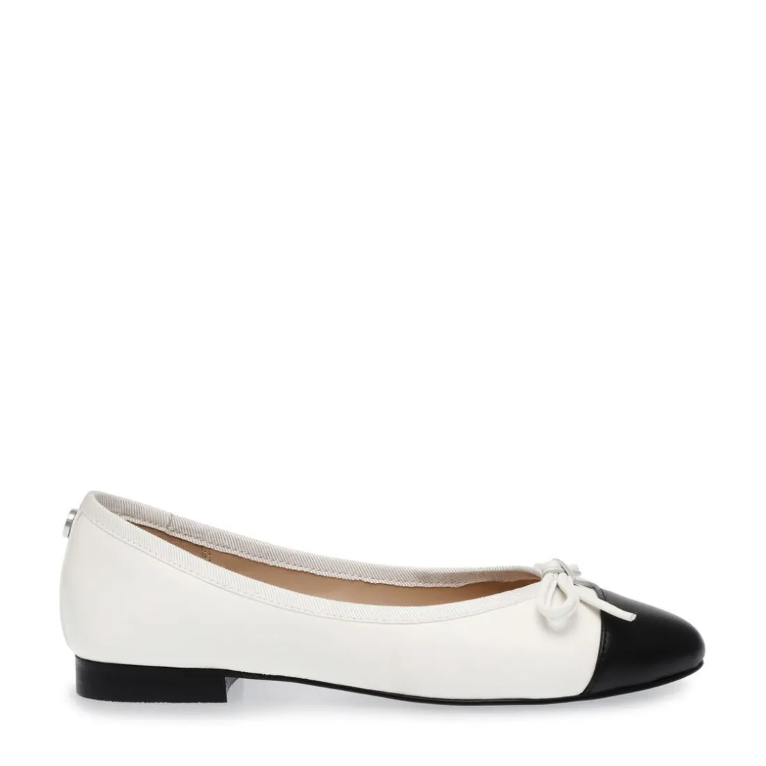 Ballerine en cuir blanc Ellison