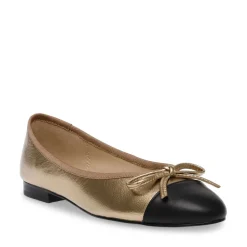 Ballerine en cuir bronze Ellison
