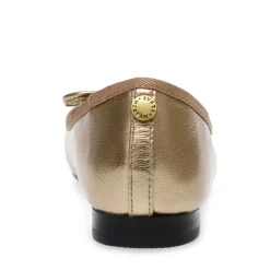 Ballerine en cuir bronze Ellison