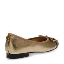 Ballerine en cuir bronze Ellison