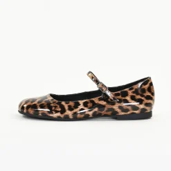 Ballerines femme en Cuir LAELIA Leopard