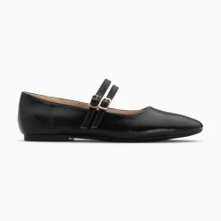 Ballerines Luce noires à doubles brides