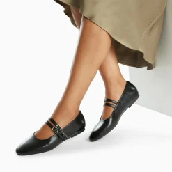 Ballerines Luce noires à doubles brides