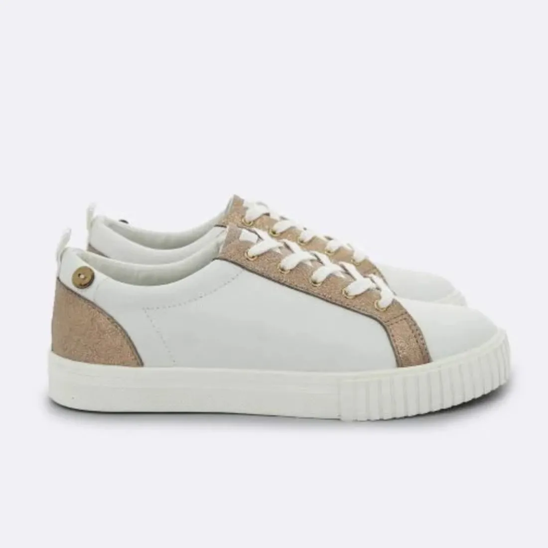 BALSA BASKETS LEATHER blanc en cuir