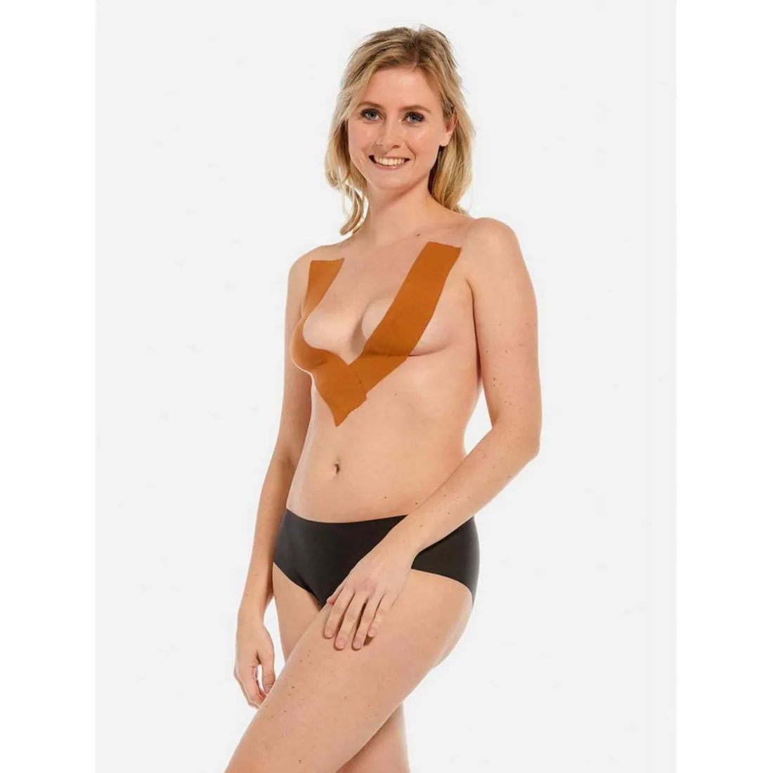 Bande adhésive remonte-seins Mocha en coton