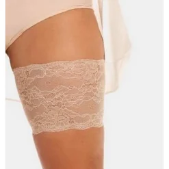 Bandes élastiques Adhésives Cuisses en dentelle beige