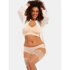 Bandes élastiques Adhésives Cuisses en dentelle beige
