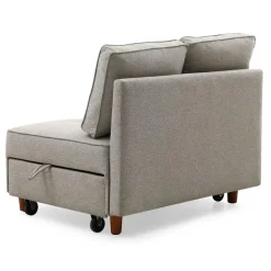 Banquette 2 places convertible Zinez Tissu Beige
