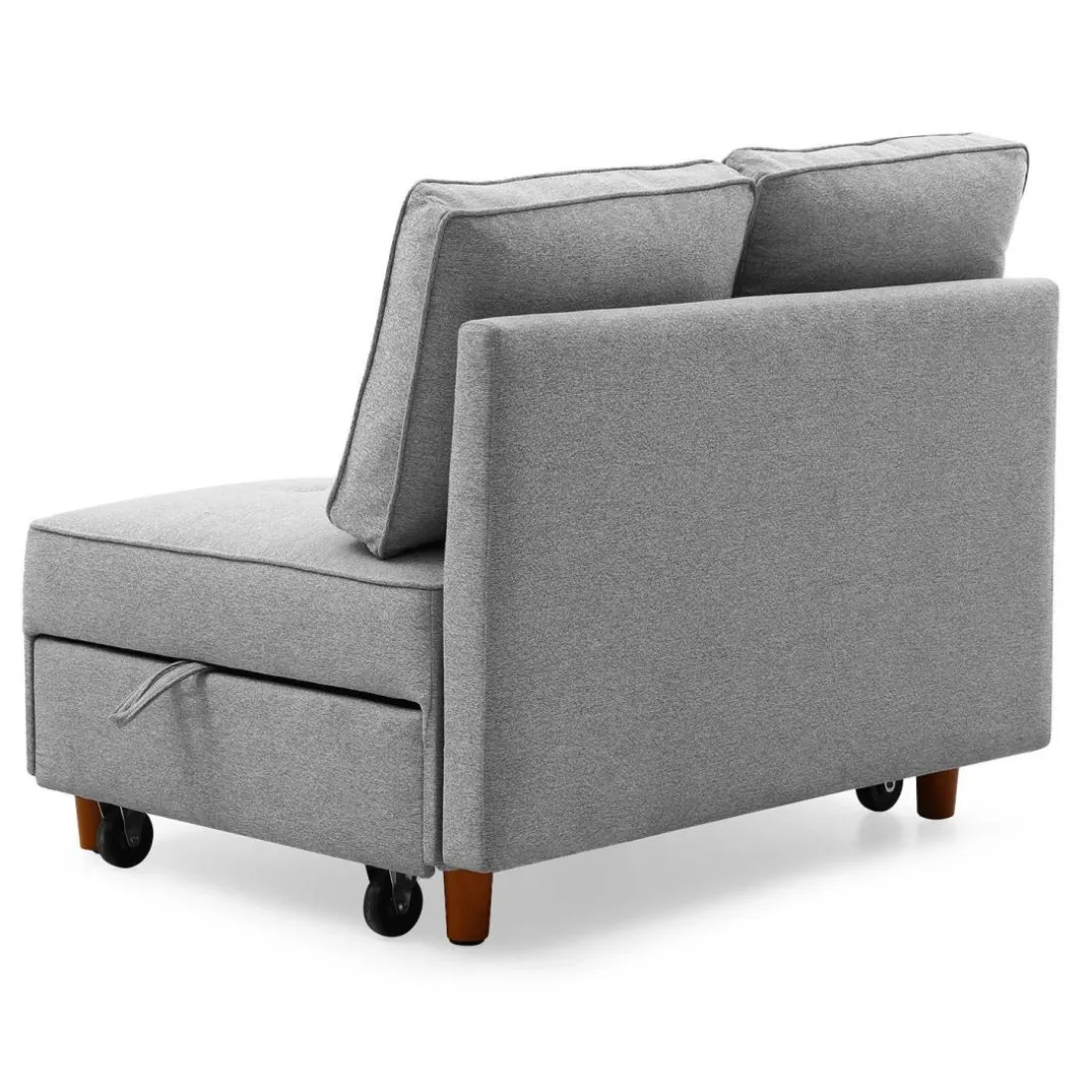 Banquette 2 places convertible Zinez Tissu Gris