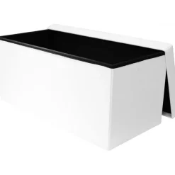 Banquette Coffre Pliable Blanc DOTTY