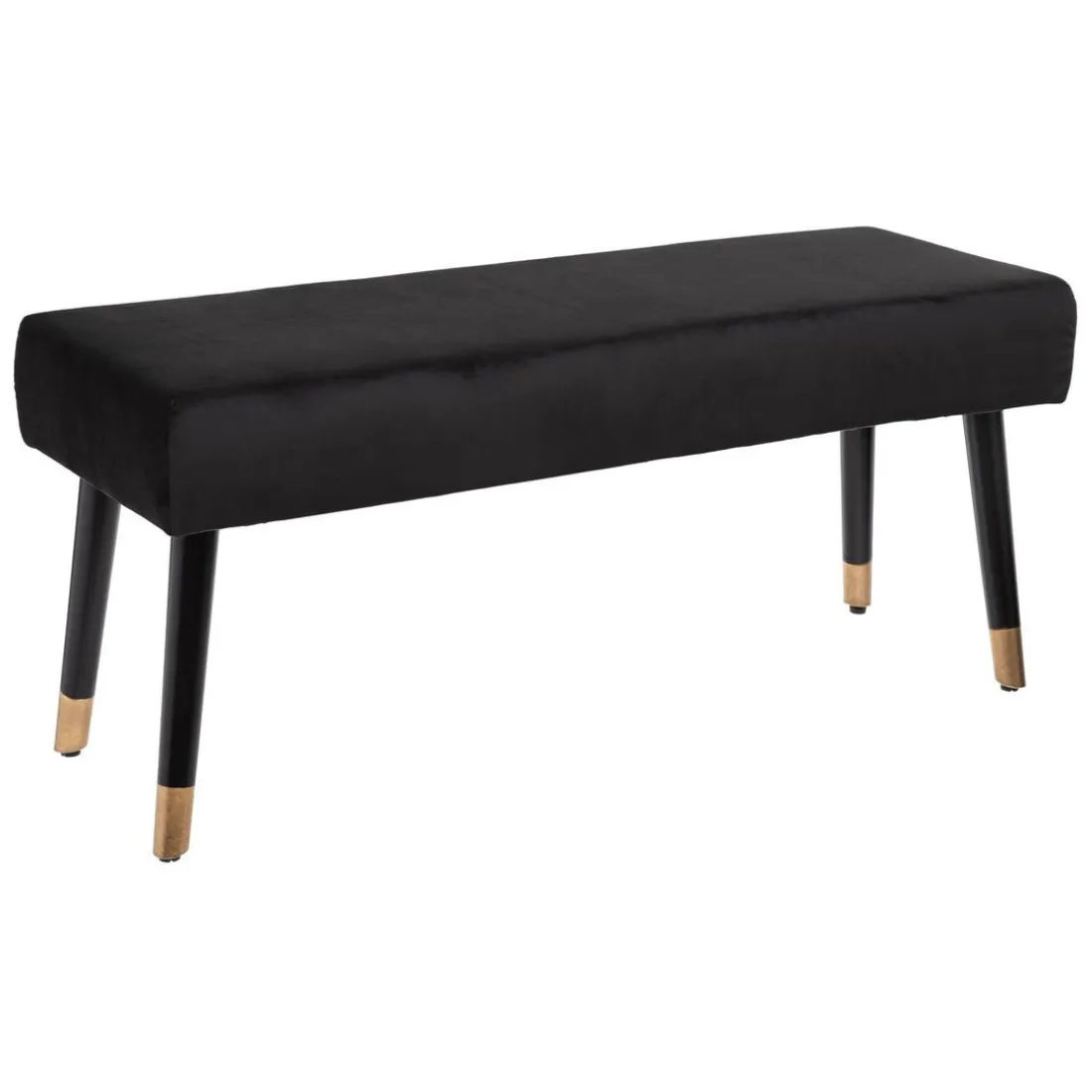 Banquette Velours Noir Salon