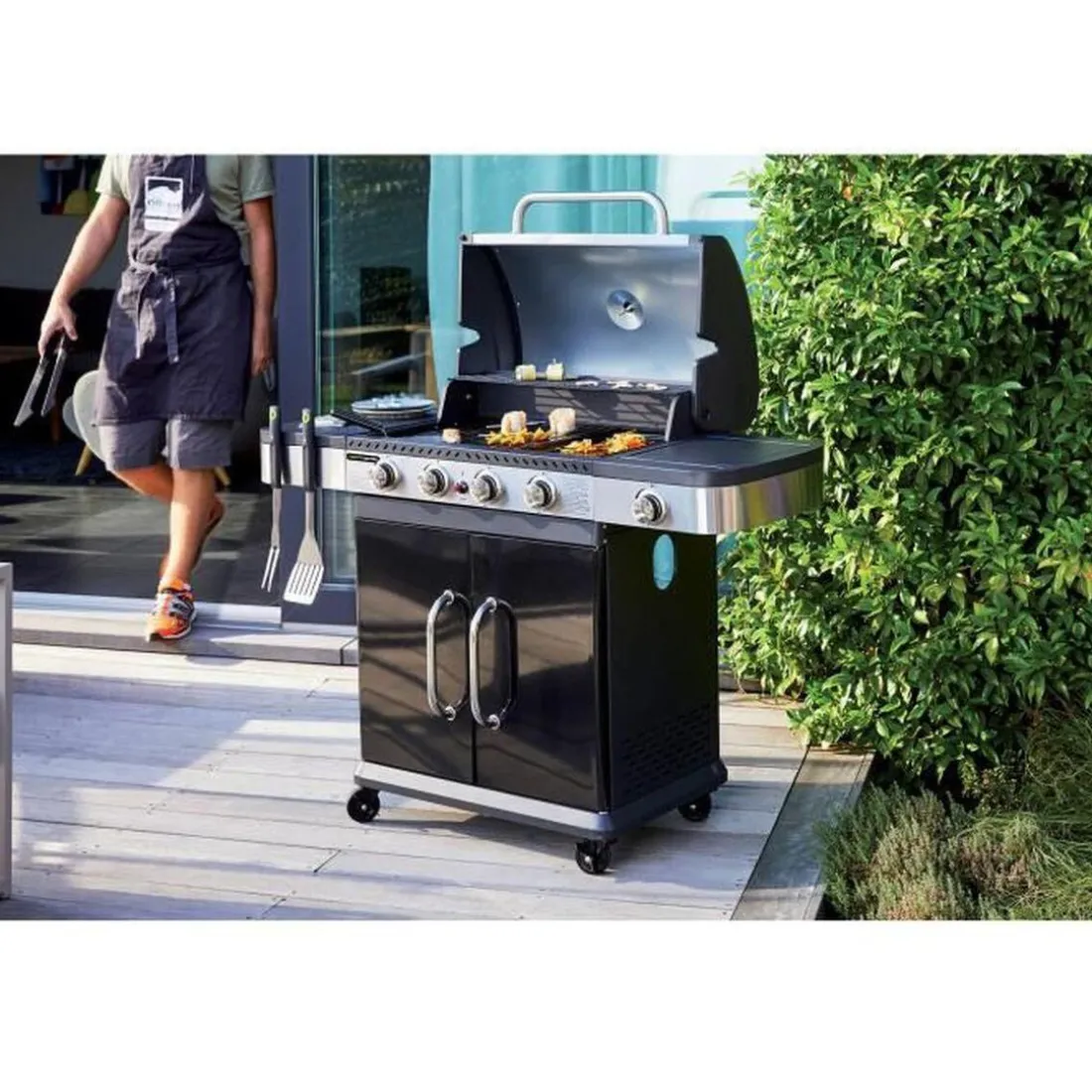 Barbecue gaz Américain FIDGI 4 Brûleurs