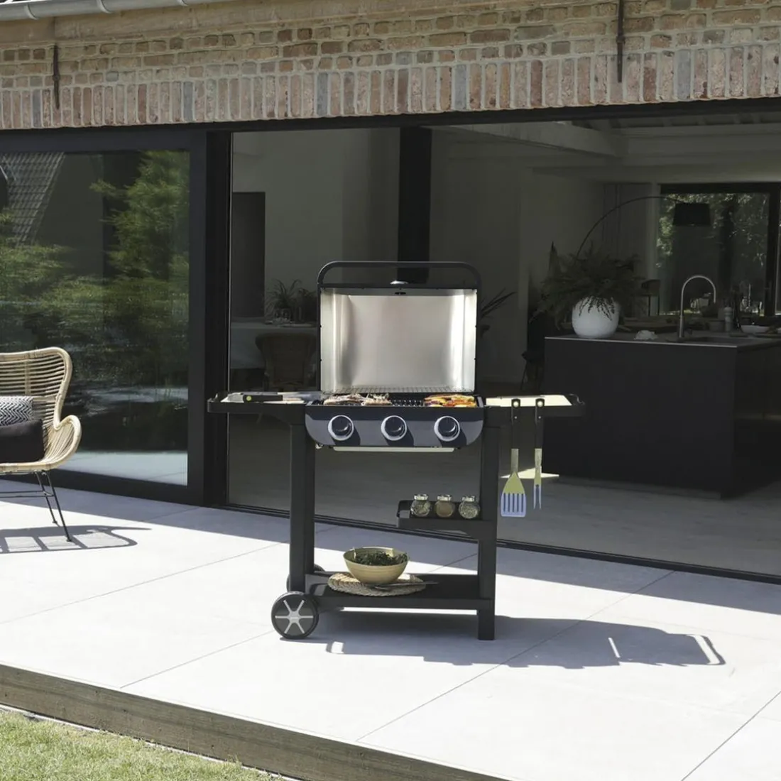 Barbecue gaz Flavo 60 sur chariot