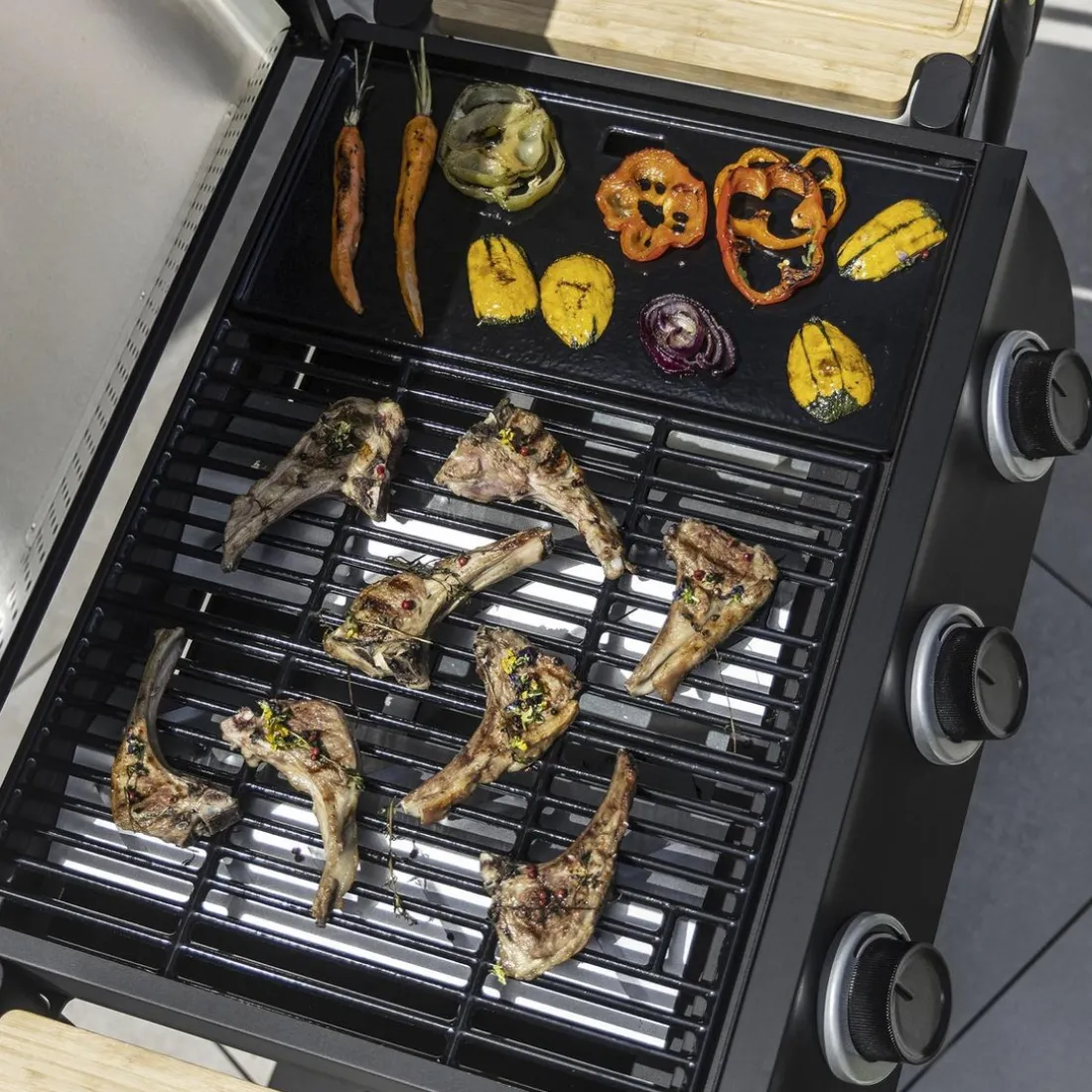 Barbecue gaz Flavo 60 sur chariot