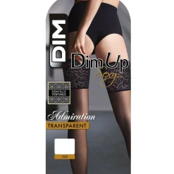 Bas auto-fixants voile 15D noirs - Dim Up Admiration