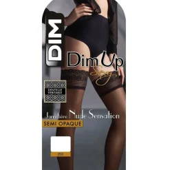 Bas auto-fixants voile semi-opaque 25D noirs - DIM Up Sensation