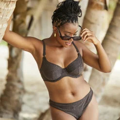 Bas de bain taille basse noir Sans Complexe Bain