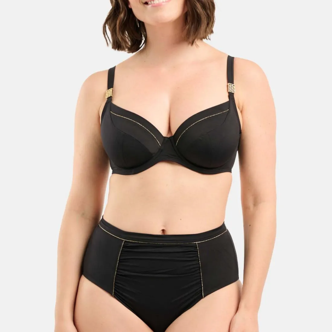 Bas de Bain Taille Haute - Noir