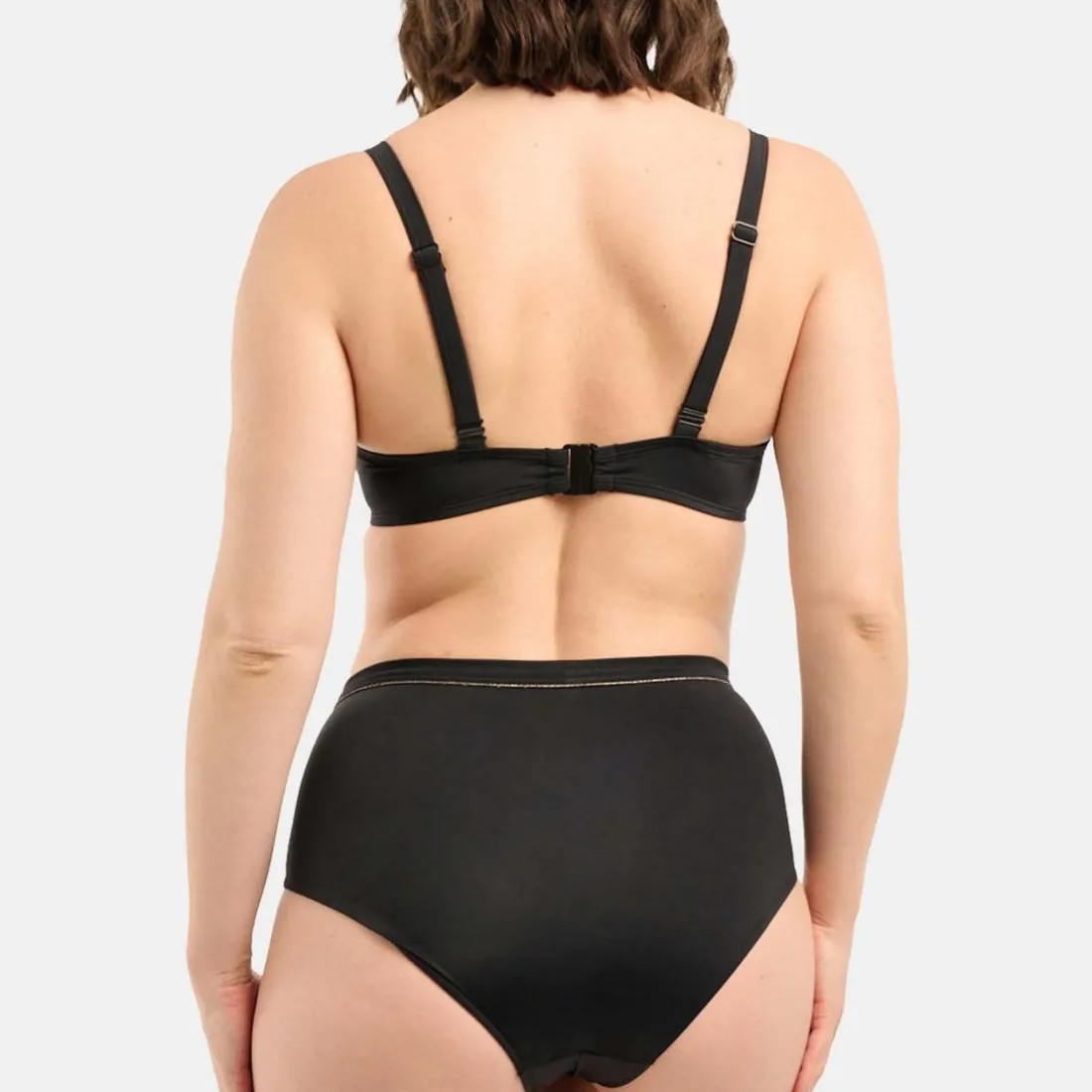 Bas de Bain Taille Haute - Noir
