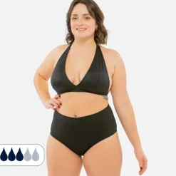 Bas de Maillot de bain Menstruel taille haute croisé - Flux Moyen - Nola