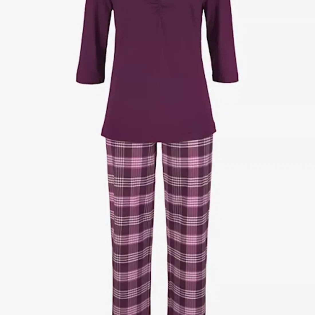 Bas de pyjamas - Rayure multicolore en coton