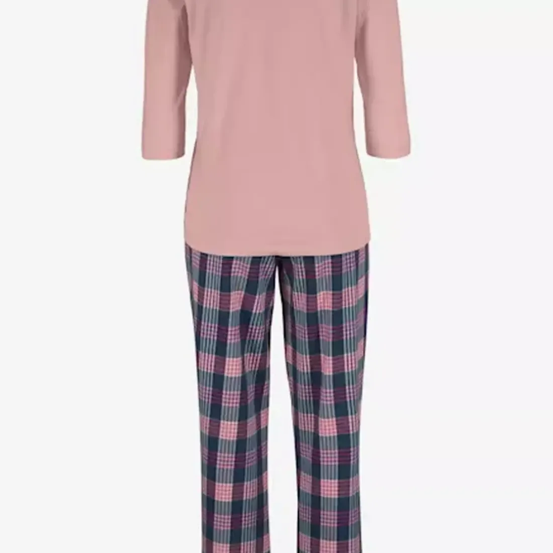 Bas de pyjamas - Rayure multicolore en coton