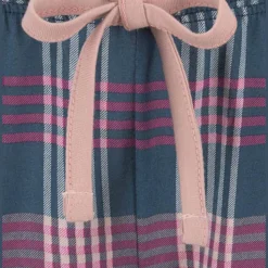 Bas de pyjamas - Rayure multicolore en coton