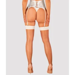 Bas S/M - Blanc Obsessive SEXY