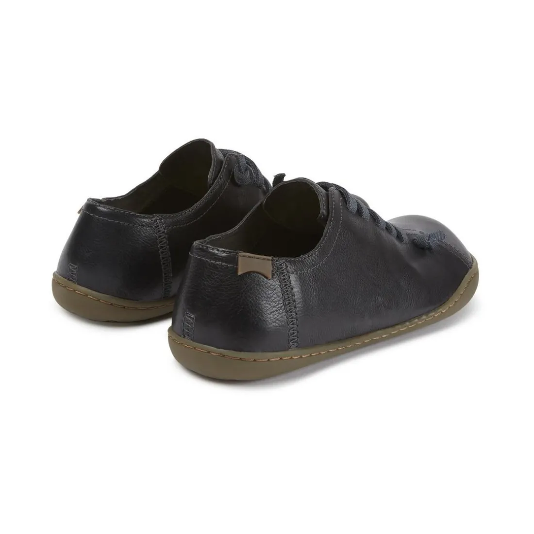 Basket basse Peu noir en cuir