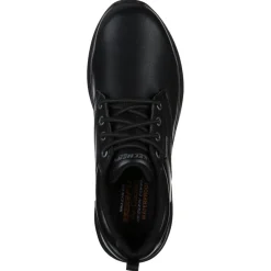 Basket Delson Antigo - Skechers noir en cuir