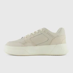 Basket Femme - Beige en cuir