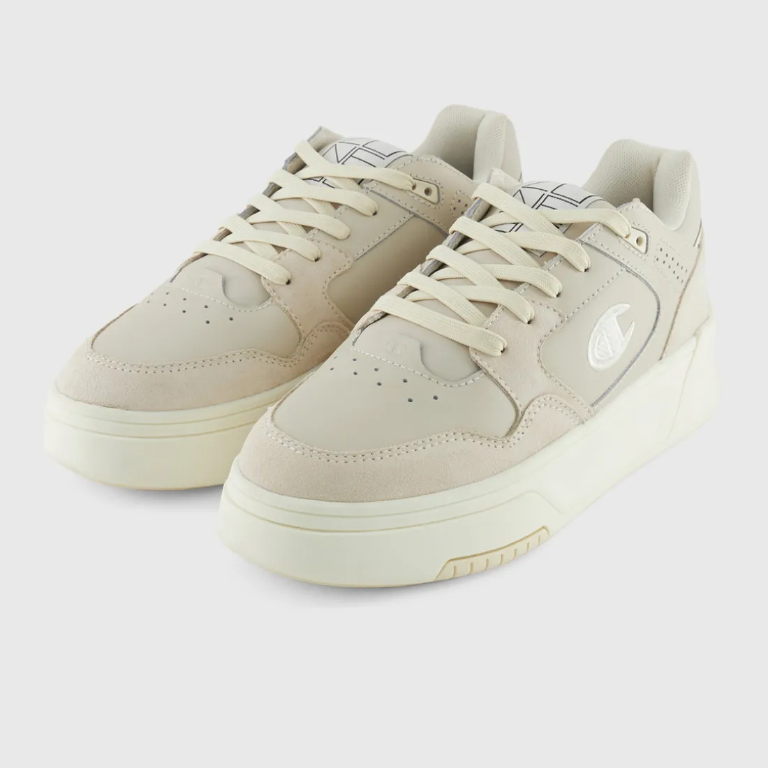 Basket Femme - Beige en cuir