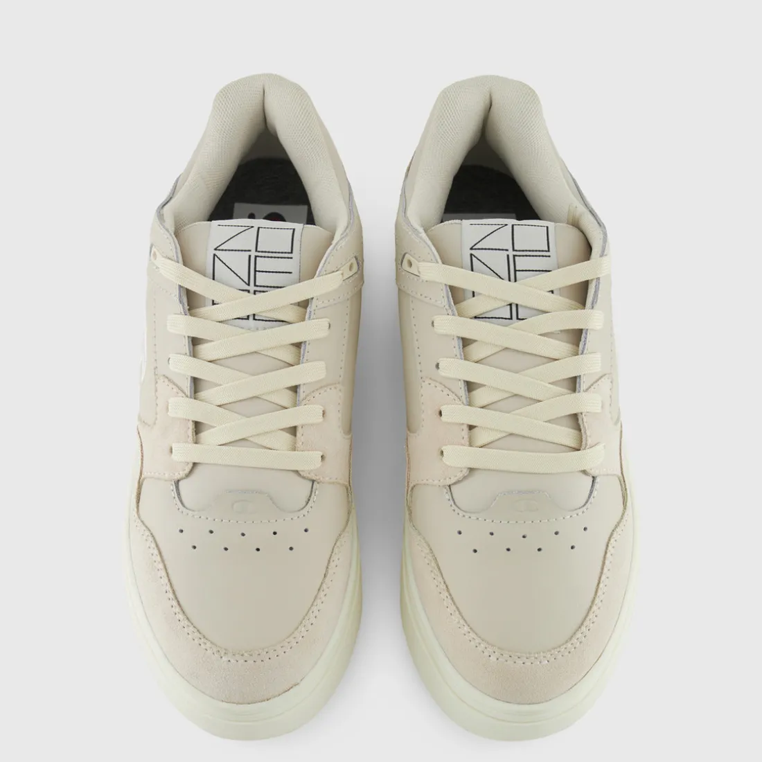 Basket Femme - Beige en cuir