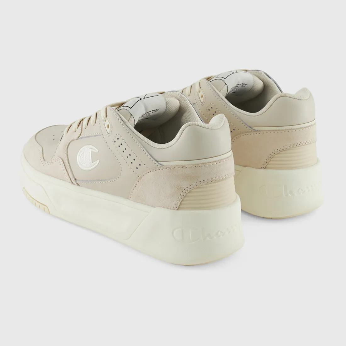 Basket Femme - Beige en cuir