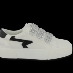 Basket femme CLOVIA blanc et noir