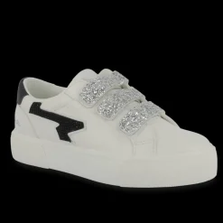 Basket femme CLOVIA blanc et noir