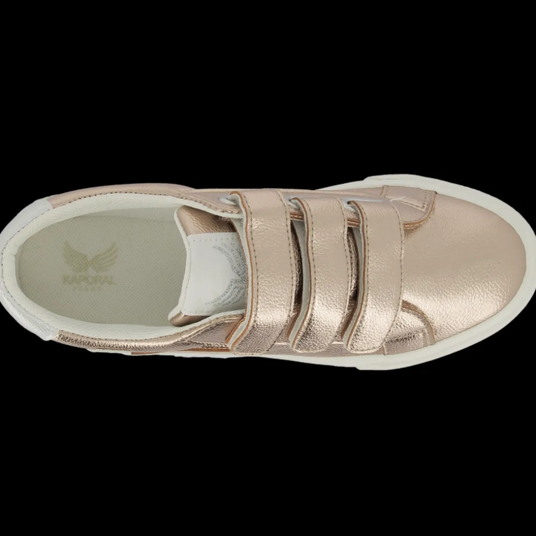 Basket femme CLOVIA or rose