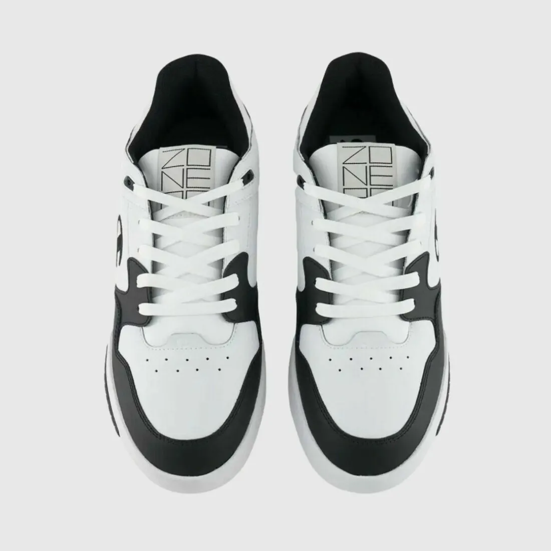Basket Homme - Noir et blanc en cuir