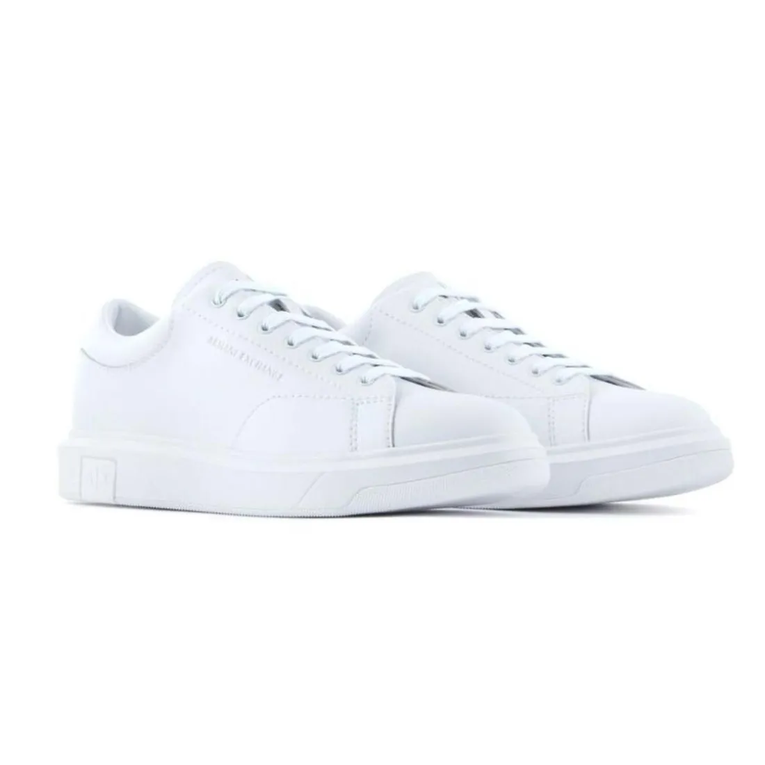 Basket homme en cuir blanc