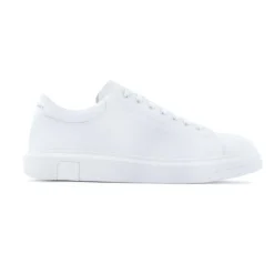 Basket homme en cuir blanc