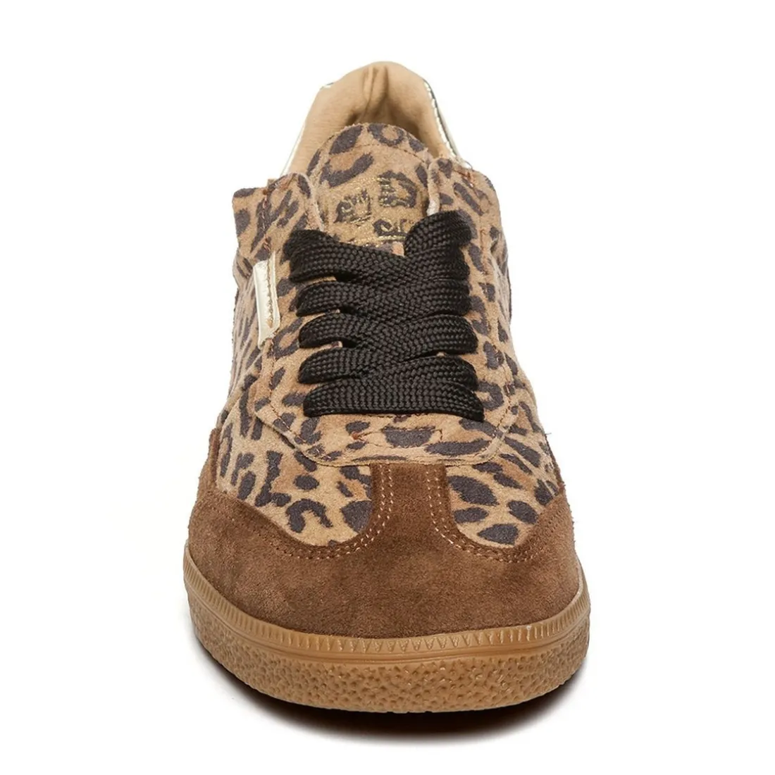 Basket leopard en suedine Emporia