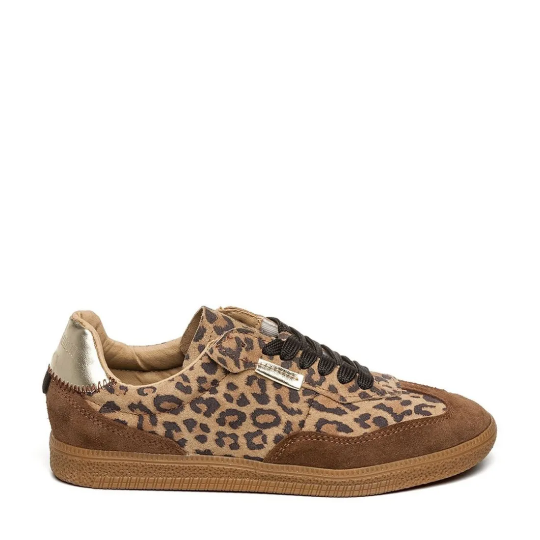 Basket leopard en suedine Emporia