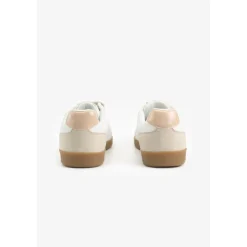 Baskets à scratchs blanches et monogramme beige PALMA Molly