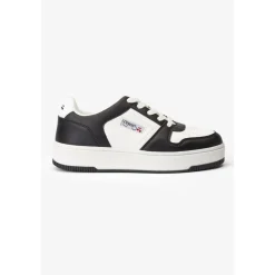 Baskets basses blanches et noires Marly