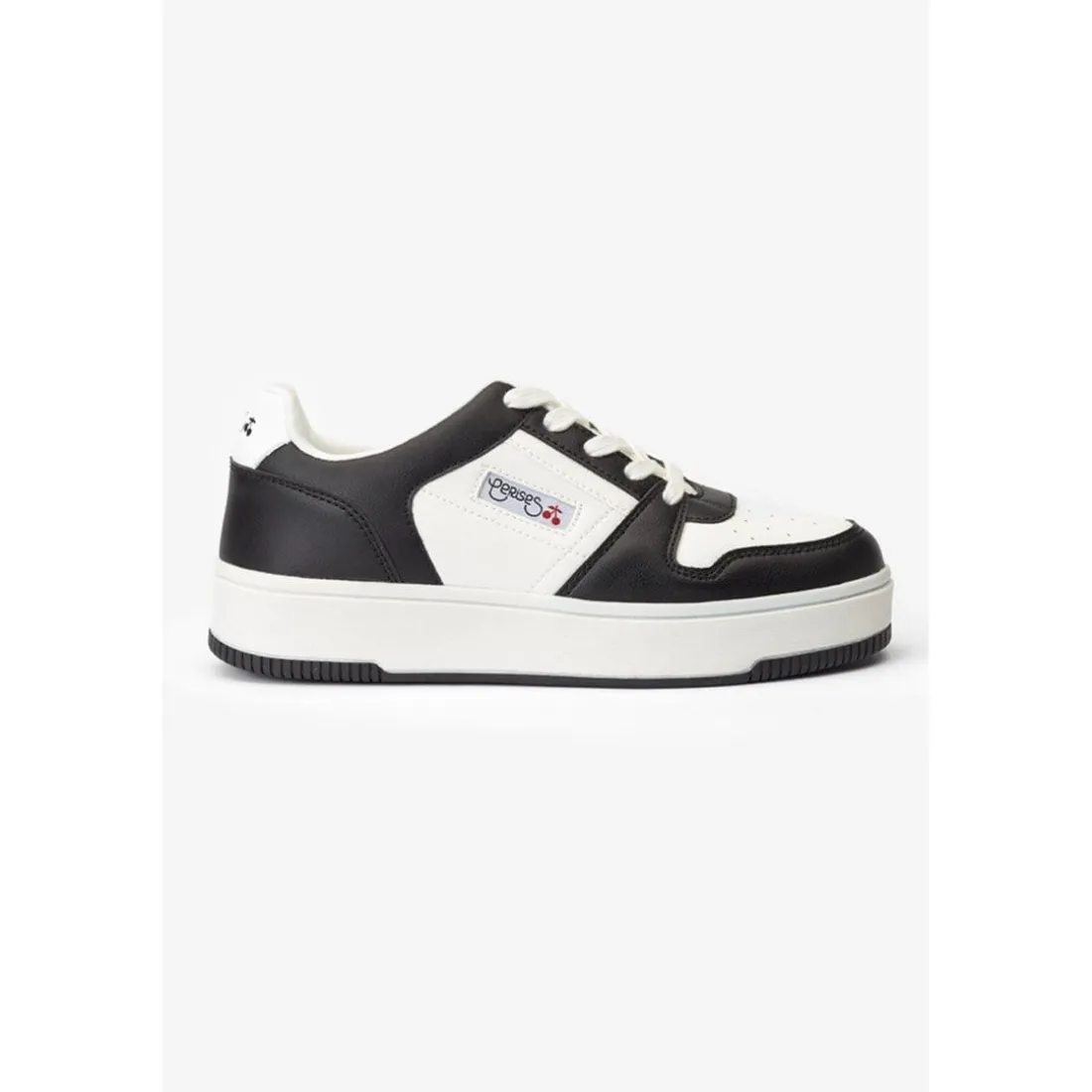 Baskets basses blanches et noires Marly