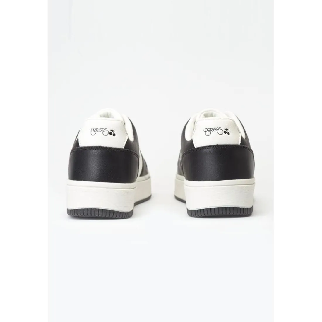 Baskets basses blanches et noires Marly