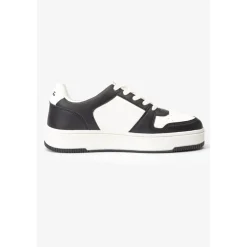 Baskets basses blanches et noires Marly