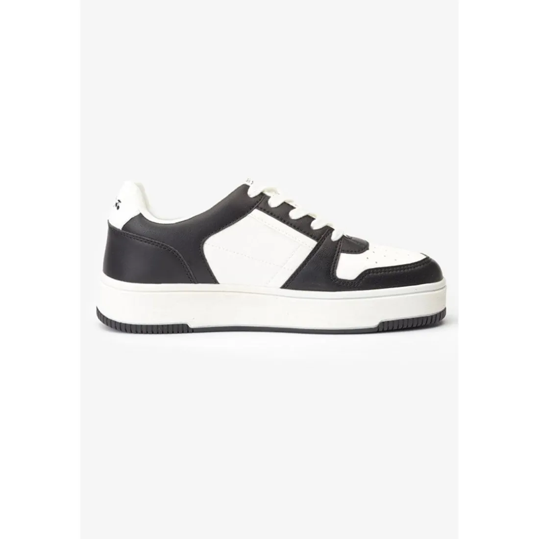 Baskets basses blanches et noires Marly