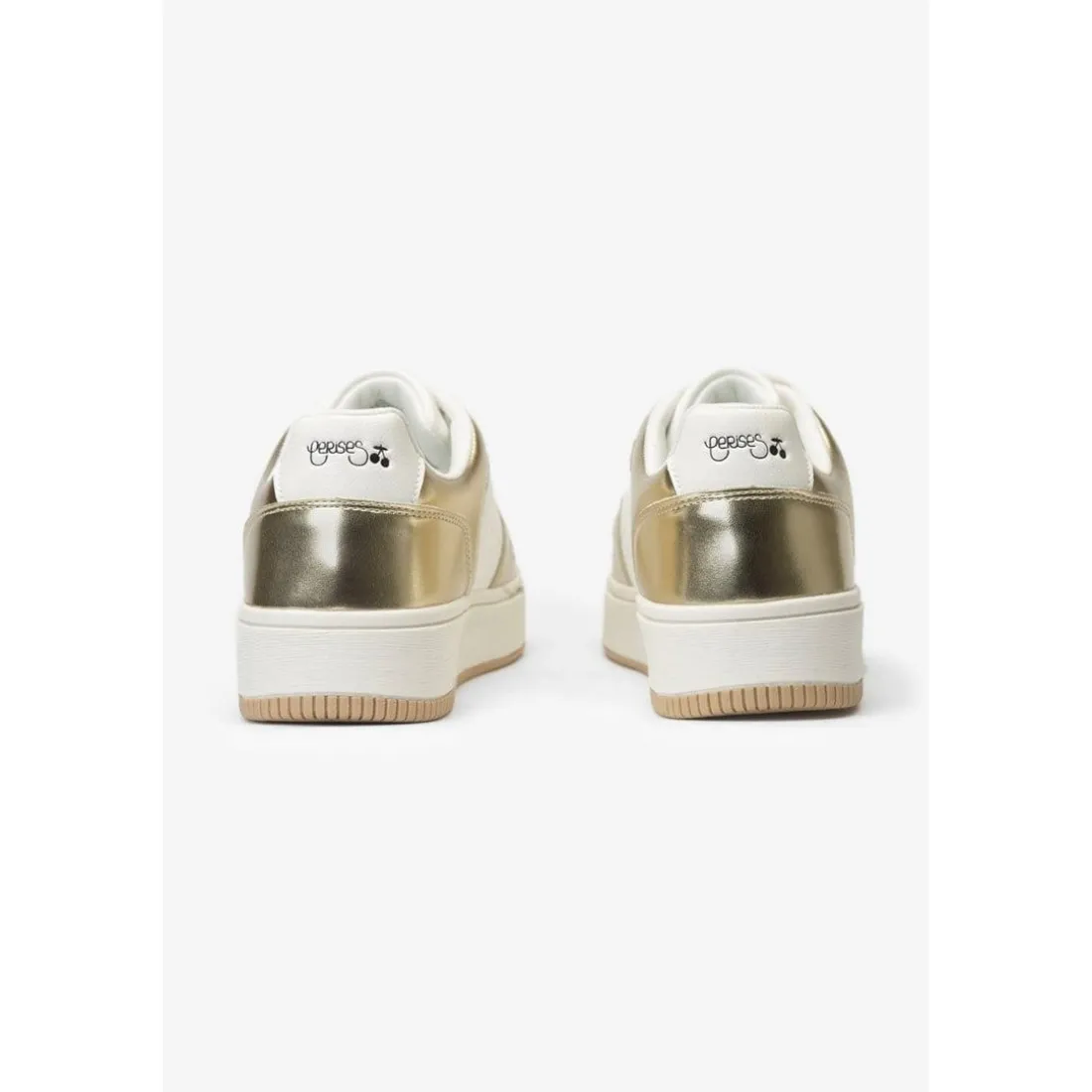 Baskets basses blanches et dorées Marly